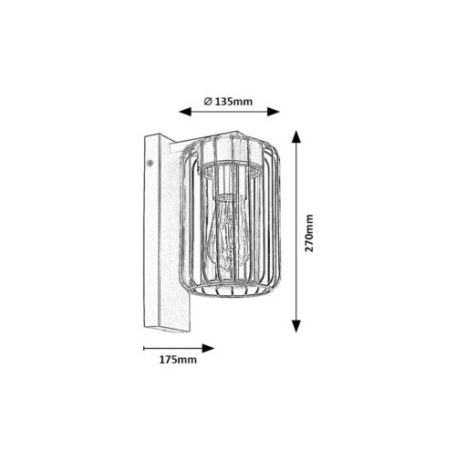 Rábalux 77106 Tarpa Kültéri fali lámpa