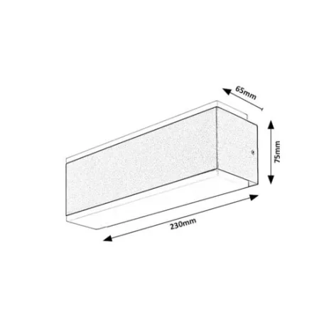 Rábalux 77114 Mataro Kültéri fali lámpa