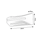 Rábalux 77174 Kobarid Kültéri fali lámpa