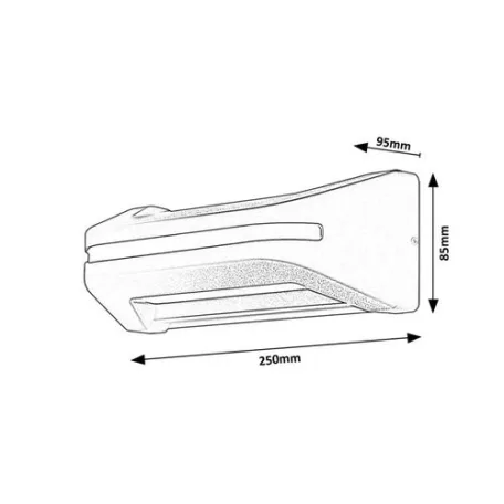 Rábalux 77174 Kobarid Kültéri fali lámpa