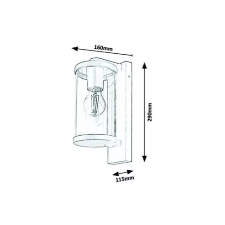 Rábalux 7891 Silistra Kültéri fali lámpa