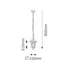 Rábalux 8207 Velence Kültéri függeszték