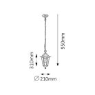 Rábalux 8238 Velence Kültéri függeszték