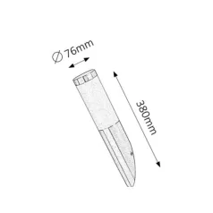 Rábalux 8261 Inox torch Kültéri fali lámpa