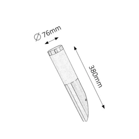 Rábalux 8261 Inox torch Kültéri fali lámpa