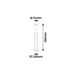 Rábalux 8263 Inox torch Kültéri állólámpa