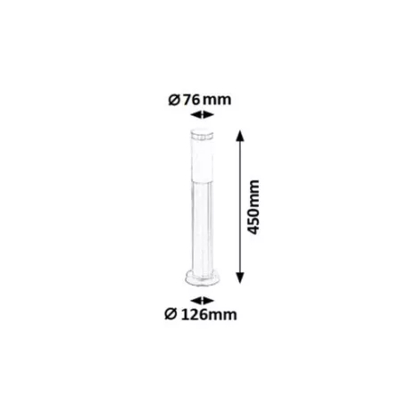 Rábalux 8263 Inox torch Kültéri állólámpa