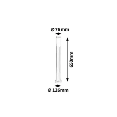 Rábalux 8264 Inox torch Kültéri állólámpa