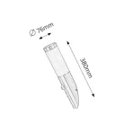 Rábalux 8266 Inox torch Kültéri fali lámpa