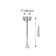 Rábalux 8569 Marseille Kültéri állólámpa