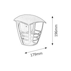 Rábalux 8570 Marseille Kültéri fali lámpa