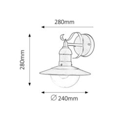 Rábalux 8681 Oslo Kültéri fali lámpa