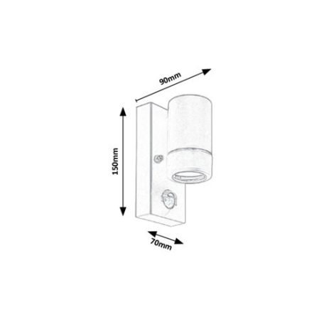 Rábalux 8834 Medina Kültéri fali lámpa