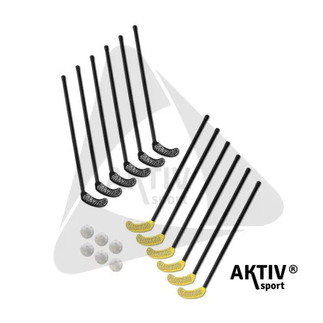 ASport Floorball készlet polikarbonát Aktivsport Gamma 95 cm 202300017