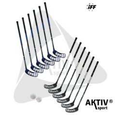   ASport Floorball készlet Pearl 96/108 cm IFF 2x6 ütő 202300029