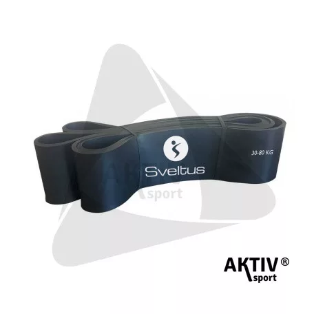 Gumiszalag Sveltus Powerband fekete 30-80 kg 206000090
