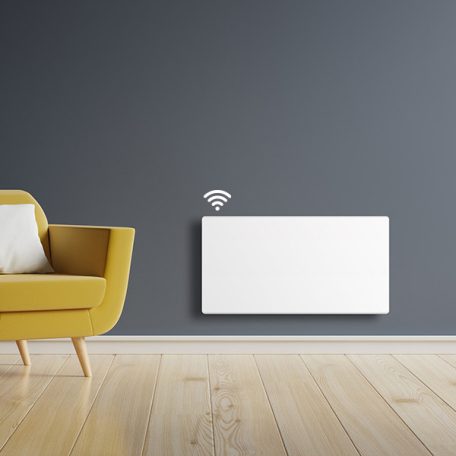 BVF CP1 WiFi elektromos fűtőpanel - Fehér, 1000 watt (CP1WH10) + ajándék kerekes láb