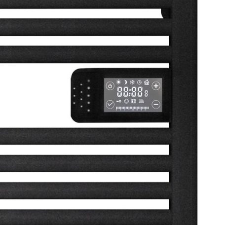 BVF Kobe 500W elektromos törölközőszárító radiátor - Fekete (KOBEB05)