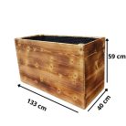 Borb Oasyst (133*40*60 cm) égetett magaságyás vakondhálóval