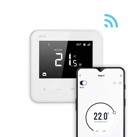 BVF 801 wifi termosztát + 3m padlószenzor (fehér) (RTA801WH)