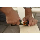 Fiskars Kés építőipari munkákhoz, tokba épített élezővel