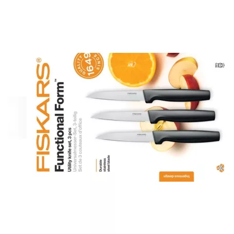 Fiskars FF Általános késkészlet, 3 db-os