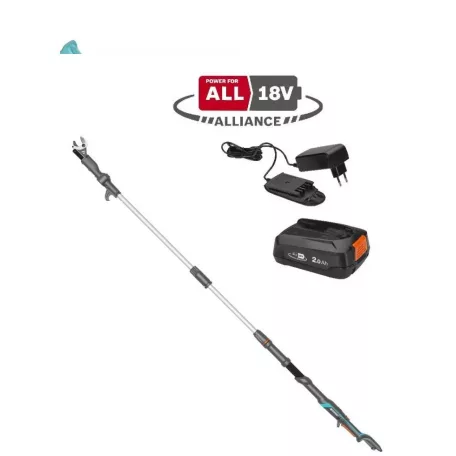 Gardena HighCut 250/18V P4A teleszkópos 
 akkumulátoros ágvágó olló aksival