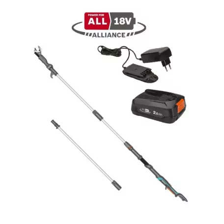 Gardena HighCut 360/18V P4A teleszkópos  akkumulátoros ágvágó olló aksival