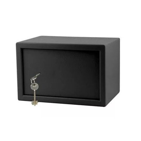 Bútorszéf kulcsos szürke 2K 9KG35x23x25