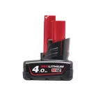 Milwaukee M12B4 REDLITHIUM™-ION AKKUMULÁTOR  12 V, 4,0 AH