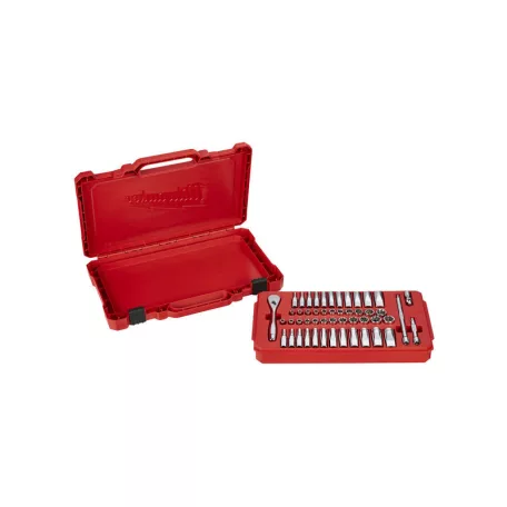 Milwaukee 1/4' Racsnis dugókulcs készlet metrikus és colos méret (50 részes)