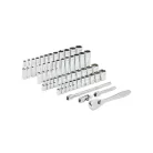 Milwaukee 1/4' Racsnis dugókulcs készlet metrikus és colos méret (50 részes)