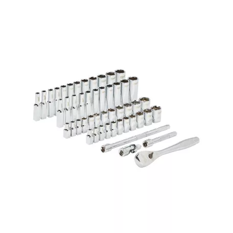 Milwaukee 1/4' Racsnis dugókulcs készlet metrikus és colos méret (50 részes)