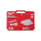 Milwaukee 1/4' Racsnis dugókulcs készlet metrikus és colos méret (50 részes)