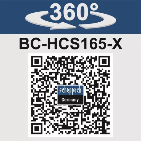 Scheppach BC-HCS165-X akkus kézi körfűrész indukciós motorral IXES 20V