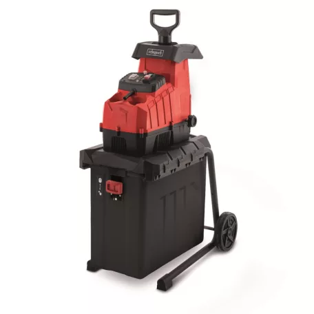 Scheppach GS 70 - elektromos ágaprító 2800 W gyűjtőedénnyel, hengeres