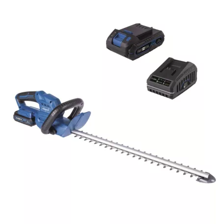 Scheppach C-HT570-X SET S akkus sövényvágó IXES 20V ( Ah akkuval, 2,4A töltővel)