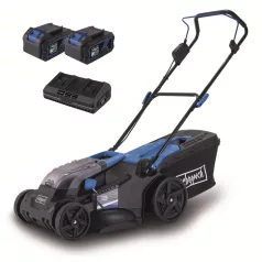   Scheppach BC-MP430-X-SET XL2 - akkus fűnyíró indukciós motorral 4in1