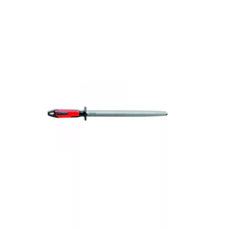 Dick fenőacél, ovális, 30 cm-es, piros/fekete nyéllel