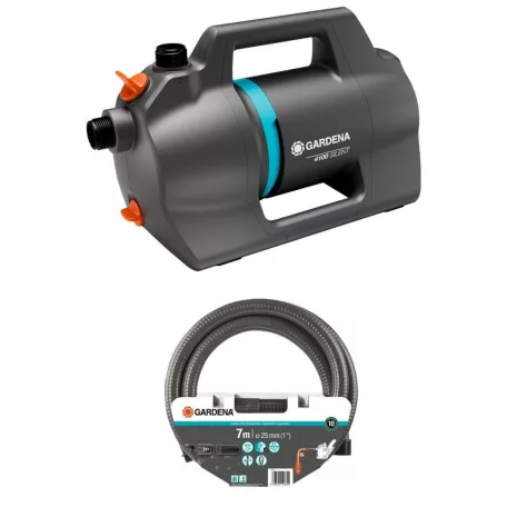 Gardena Kerti szivattyú 4100 Silent 
 készlet szívó tömlővel
