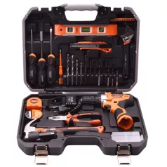 Szerszám klt. 36 részes csavarbehajtóval 12V kofferben