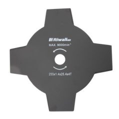   Riwall Négyágú vágókés fűkaszához 255mm / 25,4mm / 1,4 mm