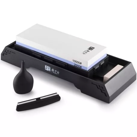 Fenőkő szett, #2000/10000 (JIS)+állvány+élszögtartó + tisztítókő +vízcseppentő