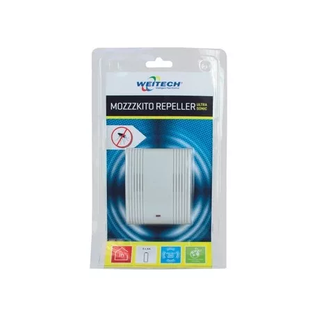 Weitech Ultrahangos szúnyogriasztó 50m2/ elemmel működik, kültéri