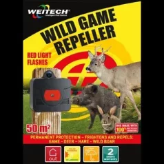   Weitech vadriasztó szarvasok, nyulak, vaddisznók távoltartására /szolár/ 50 m2