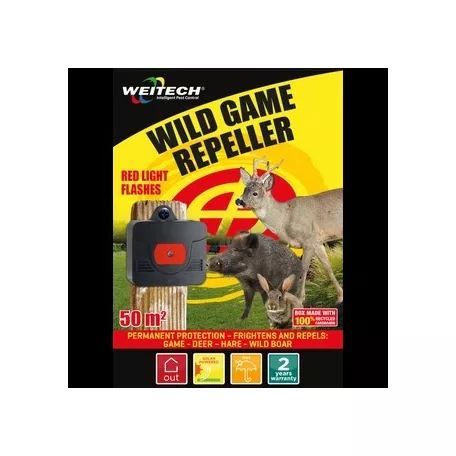 Weitech vadriasztó szarvasok, nyulak, vaddisznók távoltartására /szolár/ 50 m2