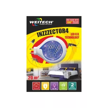 Weitech Led szúnyogcsapda INZZZECTOR 20 m2