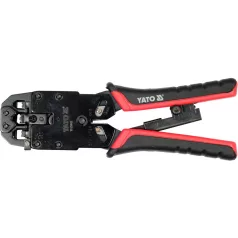   Krimpelő fogó 205 mm UTP hálózati/RJ45 és telefon/RJ10, RJ11, RJ12