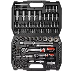   YATO Dugókulcs készlet 108 részes 1/2 col 10-32mm, 1/4 col 4-14mm CrV ~