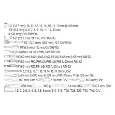 YATO Szerszámosláda szerszámokkal 80 részes ~